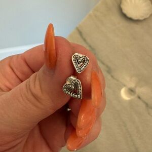 Set: Pandora Heart Earrings & Necklace